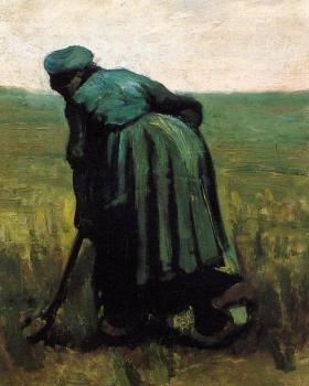 Vincent Van Gogh : Peasant Woman Digging II